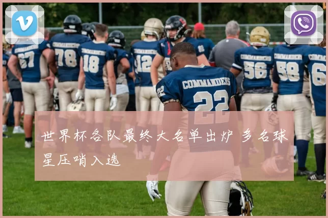 世界杯各队最终大名单出炉 多名球星压哨入选